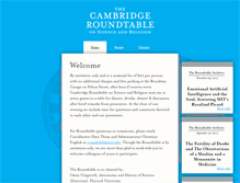 Tablet Screenshot of cambridgeroundtable.org